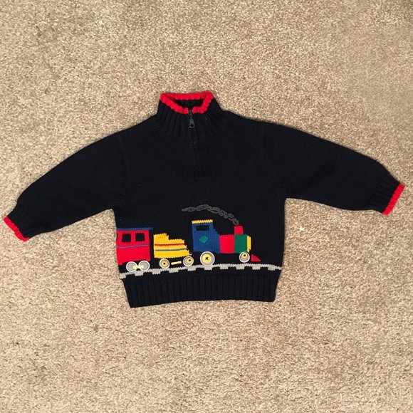 Harry and Me Boys Train Sweater - 12m - Picture 1 of 3